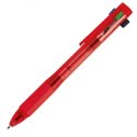 Długopis plastikowy 4w1 NEAPEL kolor czerwony