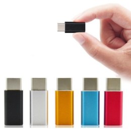 Adapter USB TYP-C/micro USB kolor czarny