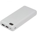 Power bank 20 000 mAh CRACOW kolor biały