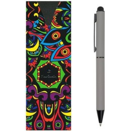 Długopis metalowy touch pen, soft touch CELEBRATION Pierre Cardin kolor szary