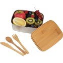 Lunch box ze sztućcami 1000 ml DIEST kolor beżowy