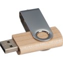 Pendrive drewniany 4 GB LESSINES kolor brązowy