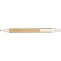 Długopis bambusowy HALLE kolor biały