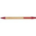 Długopis bambusowy HALLE kolor czerwony