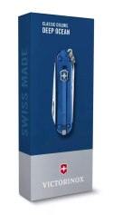 Scyzoryk Classic SD transparentny Victorinox kolor niebieski