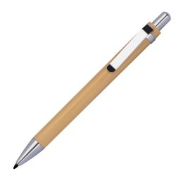 Wieczny długopis bambusowy HELSINGBORG kolor beżowy