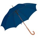 Parasol automatyczny z drewnianą rączką 105 cm kolor Granatowy