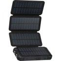 Power bank solarny 20 000 mAh kolor Czarny