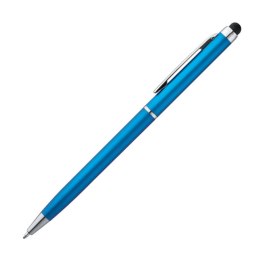 Długopis plastikowy do ekranów dotykowych kolor Jasnoniebieski