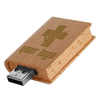 Pendrive drewniany kolor Wielokolorowy