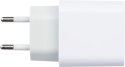Zestaw ładowarka samochodowa i wtyczka ładująca USB i USB typu C kolor Biały