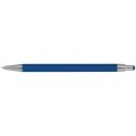 Długopis metalowy, gumowany kolor Niebieski