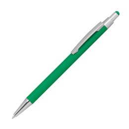 Długopis metalowy, gumowany kolor Zielony