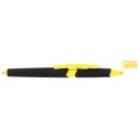 Długopis plastikowy do ekranów dotykowych z zakreślaczem kolor Żółty