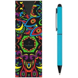 Długopis metalowy touch pen, soft touch CELEBRATION Pierre Cardin kolor Jasnoniebieski