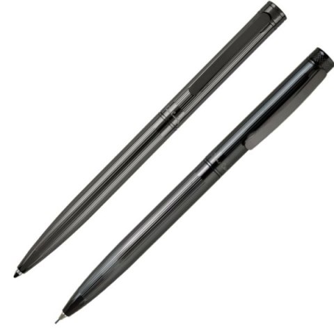 Zestaw piśmienniczy długopis i ołówek RENEE Pierre Cardin kolor Ciemnoszary