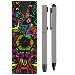 Zestaw piśmienniczy długopis i pióro kulkowe CELEBRATION Pierre Cardin kolor Szary