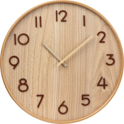 Zegar ścienny drewniany kolor Beżowy
