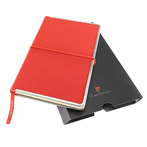 Notes A5 HIGHSCRIBE z metalowymi krawędziami Pierre Cardin kolor Czerwony