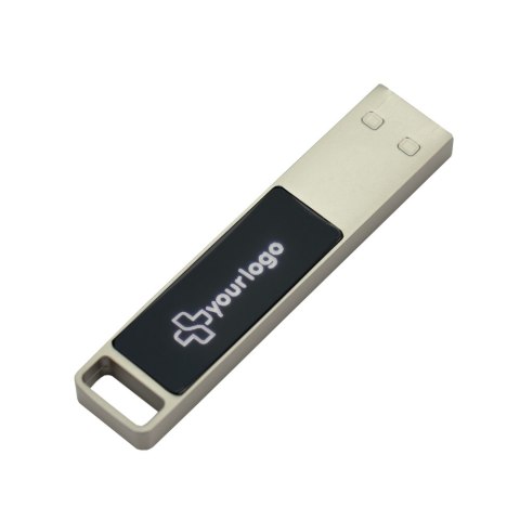 Pendrive z metalu z podświetlanym logo