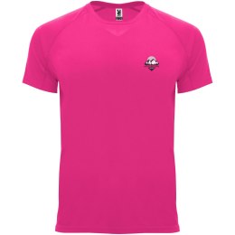 Bahrain sportowa koszulka dziecięca z krótkim rękawem pink fluor (K04074PH)