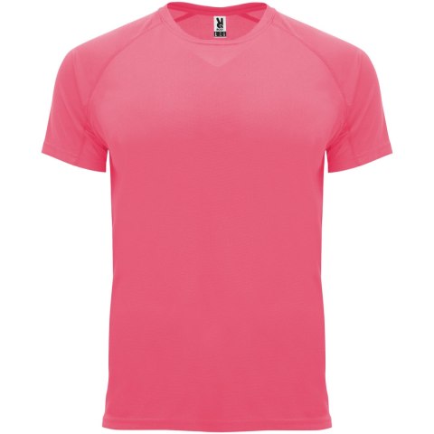 Bahrain sportowa koszulka męska z krótkim rękawem fluor lady pink (R04074Q5)