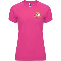 Bahrain sportowa koszulka damska z krótkim rękawem pink fluor (R04084P2)