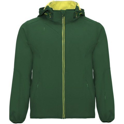 Siberia kurtka unisex typu softshell butelkowa zieleń (R64284Z0)