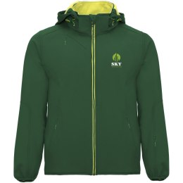 Siberia kurtka unisex typu softshell butelkowa zieleń (R64284Z0)