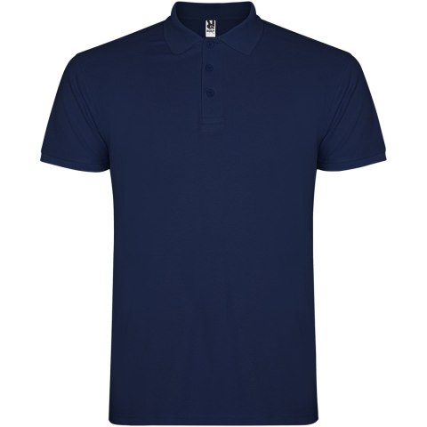 Star koszulka męska polo z krótkim rękawem navy blue (R66381R2)