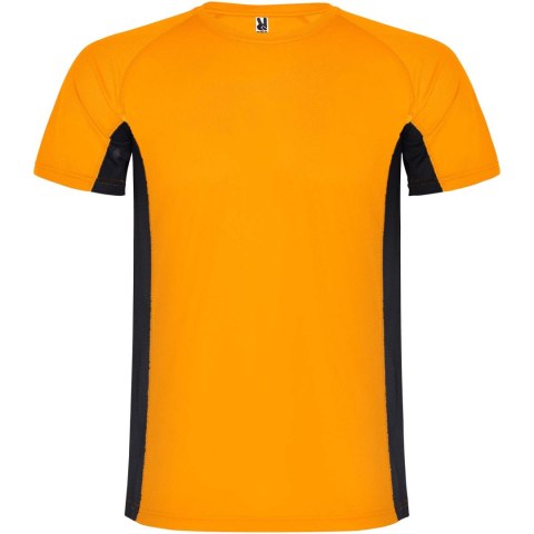 Shanghai sportowa koszulka dziecięca z krótkim rękawem fluor orange, czarny (K65959AO)