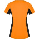 Shanghai sportowa koszulka damska z krótkim rękawem fluor orange, czarny (R66489A4)