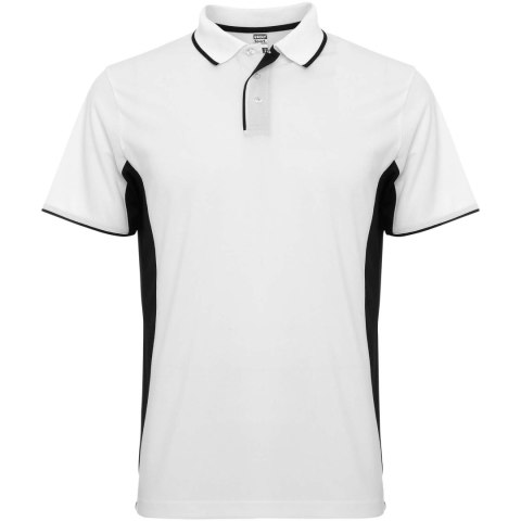 Montmelo koszulka polo unisex z krótkim rękawem biały, czarny (R04218R2)