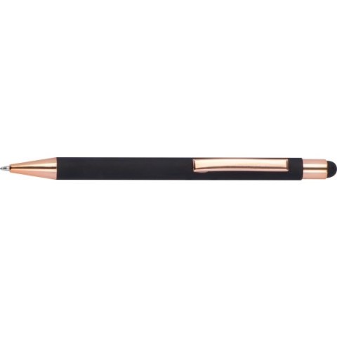 Długopis metalowy touch pen soft touch MIRAMAR kolor czarny