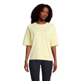 BOXY WOMEN T-SHIRT OVERSIZE JASNO ŻÓŁTY L (S03807-LY-L)