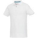 Beryl short sleeve men's organic recycled polo biały (37502010)