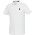 Beryl short sleeve men's organic recycled polo biały (37502010)