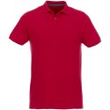 Beryl short sleeve men's organic recycled polo czerwony (37502250)