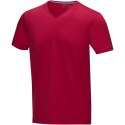 Kawartha short sleeve men's organic V-neck t-shirt czerwony (38016250)