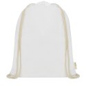 Orissa 100 g/m² organic cotton drawstring bag 5L biały (12049001)