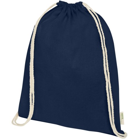 Orissa 100 g/m² organic cotton drawstring bag 5L granatowy (12049055)