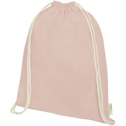 Orissa 100 g/m² organic cotton drawstring bag 5L pale blush pink (12049040)