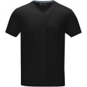 Kawartha short sleeve men's organic V-neck t-shirt czarny (38016990)