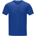 Kawartha short sleeve men's organic V-neck t-shirt niebieski (38016440)