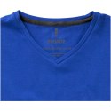 Kawartha short sleeve men's organic V-neck t-shirt niebieski (38016440)