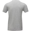 Kawartha short sleeve men's organic V-neck t-shirt szary melanż (38016960)