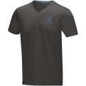 Kawartha short sleeve men's organic V-neck t-shirt szary sztormowy (38016891)