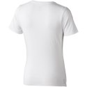 Kawartha short sleeve women's organic V-neck t-shirt biały (38017014)