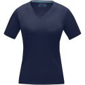 Kawartha short sleeve women's organic V-neck t-shirt granatowy (38017490)