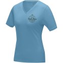 Kawartha short sleeve women's organic V-neck t-shirt niebieski nxt (38017435)